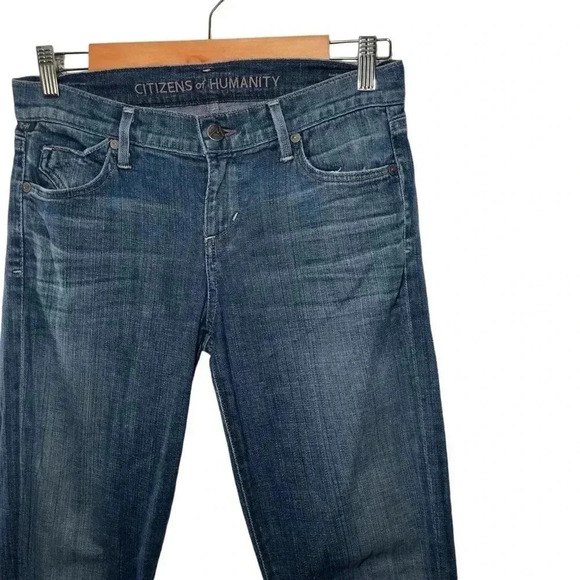 Citizens of Humanity Avedon Low Rise Skinny Leg Blue Denim Jeans Size 27 - Picture 5 of 9